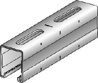 MQ-52-R Schiene MQ Profilschiene (52 mm hoch) aus Edelstahl (A4) für mittelschwere/schwere Anwendungen