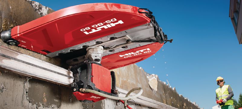 Wandsägeblatt SPX MCS Equidist (60H: passend für Hilti und Husqvarna®) Wandsägeblatt (15 kW) der höchsten Leistungsklasse für hohe Geschwindigkeiten und lange Lebensdauer in armiertem Beton (60H-Dorn) Anwendungen 1