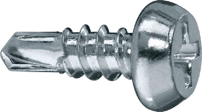 Bild 1 von 3: S-DD 02 Z 02 Metallprofilschraube mit Linsenkopf für den Innenbereich (verzinkt) zum Befestigen von Bolzen an Profilen