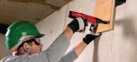 X-P P8 Universalnägel Hochbelastbarer Einzelnagel, der mit Bolzensetzgeräten in Beton und anderen Untergründen gesetzt wird Anwendungen 1