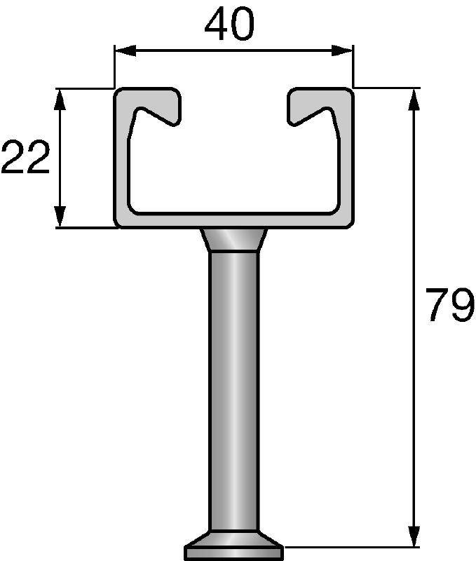 HAC-C Ankerschiene warmgewalzt HAC-C Ankerschiene warmgewalzt
