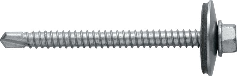 Metallbau-Selbstbohrschrauben S-MD 73 S Selbstbohrschraube (A2 Edelstahl) mit 22-mm-Unterlegscheibe für mitteldicke Metall-Metall-Befestigungen (bis 6 mm)