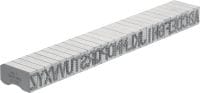 X-MC MS 8/10 Stahl-Stempelköpfe Zeichen mit abgerundeter und verformter Spitze für druckempfindliche Metall- und Spezialmarkierungen