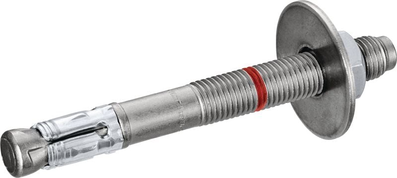Bild 2 von 5: Bolzenanker HST4 BW Unser leistungsstärkster Metall-Bolzenanker (Kohlenstoffstahl, große Unterlegscheibe) für hohe statische und seismische Lasten in gerissenem Beton