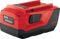 22-V-Akku B22 8.0 Ultimate-Power Li-Ionen-Akku 22 V 8,0 Ah für extrem lange Laufzeit