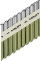 Folie 1 von 3 (selected): GX-WF Glatte Nägel (blank) Blanker, glatter Rahmennagel für das Bolzensetzgerät GX 90-WF zur Befestigung von Holz an Holz