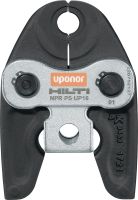 Folie 1 von 3 (selected): Pressbacken NPR PS UP Pressbacken für Uponor S-Press® / S-Press Plus® Pressfittinge bis 50 mm. Kompatibel mit den Hilti Rohrpressen NPR 32