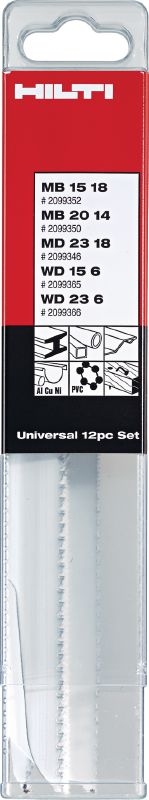 Säbelsägeblatt-Sets Premium-Säbelsägeblatt-Sets für viele Metall- und Holzschneidarbeiten