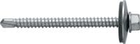 Metallbau-Selbstbohrschrauben S-MD 73 S Selbstbohrschraube (A2 Edelstahl) mit 22-mm-Unterlegscheibe für mitteldicke Metall-Metall-Befestigungen (bis 6 mm)