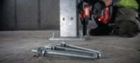HAS 5.8 HDG Gewindestange Vorgeschnittene Ankerstange für injizierbare Hybrid/Epoxid-Verankerungen in Beton und Mauerwerk (nicht für HVU2-Kapseln) Anwendungen 1
