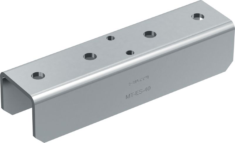 MT-ES-40 Kabelkopfverbinder Stoßverbinder zur durchgehenden Verbindung von MT Profilschienen (MT-40, 50, 60, 40D)
