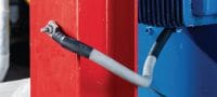 Gewindeschraubbolzen S-BT ER HC Gewindeschraubbolzen (Edelstahl, metrisches Gewinde) für elektrische Verbindungen in Stahl in stark korrosiven Umgebungen, empfohlener maximaler Querschnitt des verbundenen Kabels 120 mm² Anwendungen 6