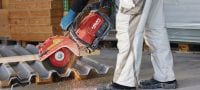 Gehen Sie zu Folie 3 von 9: DSH 700-22 Akku-Trennsäge (hinterer Griff) Hochleistungs-Akku-Trennsäge mit hinterem Griff für Beton, Metall und Mauerwerk (Nuron-Akku-Plattform) Anwendungen 1