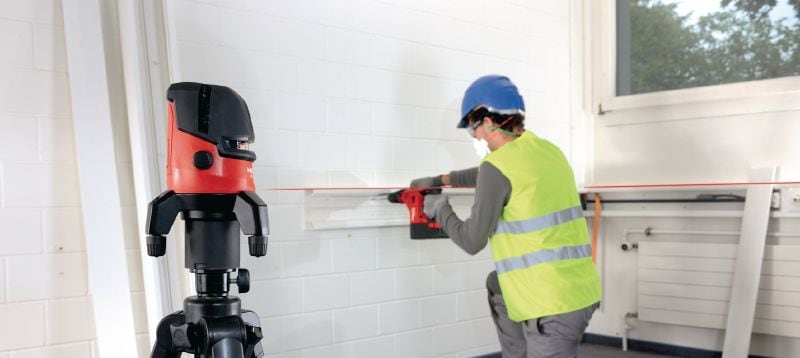 Bild 3 von 4: Multilinienlaser PM 4-M Multilinienlaser mit 3 Linien und Punktlaser zum Loten mit rotem Laserstrahl Anwendungen 1