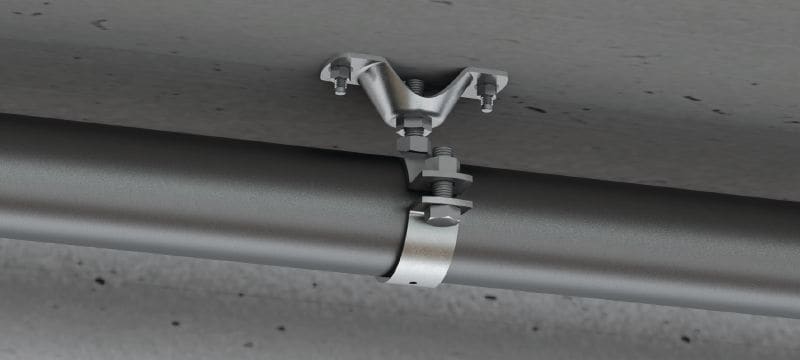 MFP-CSL Kompakt-Fixpunktbefestigung Verzinkte, kompakte Festpunktbefestigung für sehr leichte Anwendungsbelastungen bis maximal 2 kN Anwendungen 1