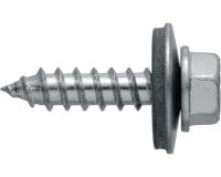 Gewindefurchschrauben S-MP 63 S Selbstbohrschraube (A2 Edelstahl) mit 19-mm-Unterlegscheibe zur Befestigung von dünnem Metall auf Metall oder Holz