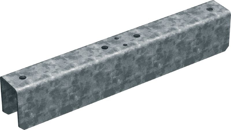 MT-ES-60 OC Verbinder Stoßverbinder zur durchgehenden Verbindung von MT-60 Montageschienen, für den Einsatz in Außenbereichen mit niedriger Schadstoffkonzentration