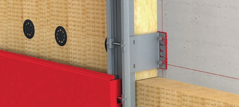 Bild 10 von 15: FOX VI L Konsole Vielseitige Wandkonsole zur Montage von Unterkonstruktionen für vorgehängte Fassaden Anwendungen 1
