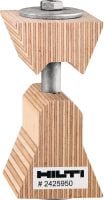 Gehen Sie zu Folie 2 von 10: HTC-P2P Holzbauverbinder Holzverbindersystem zum Ausrichten und Befestigen von Brettsperrholzplatten im Massivholzbau