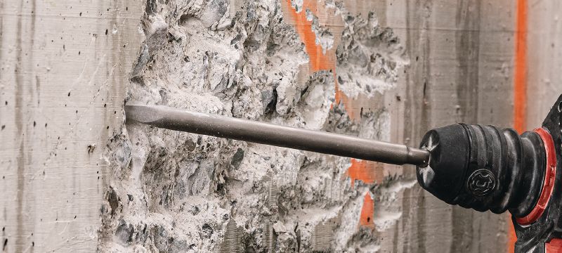 TE-C SM Spitzmeißel Äußerst robuste SDS Plus (TE-C) Spitzmeißel zum Feinmeißeln/Aufbrechen von Beton und Mauerwerk Anwendungen 1