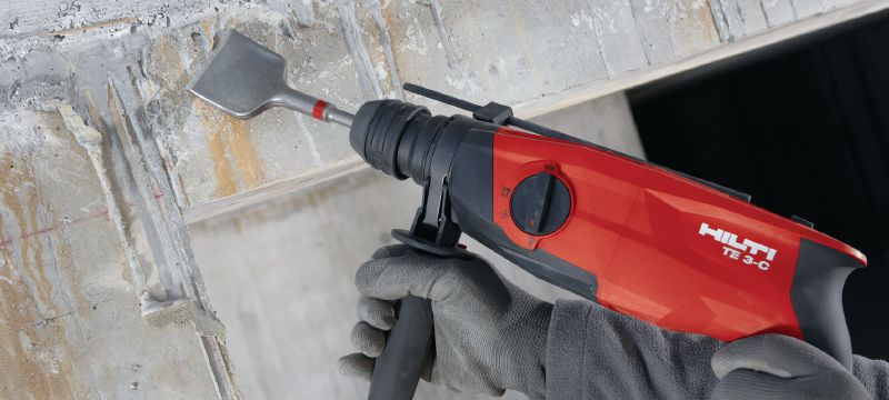 Bohrhammer TE 3-C Leistungsstarker SDS plus Kabel-Bohrhammer mit drei Funktionen (Schlagbohren, Bohren ohne Schlag und Meißeln) Anwendungen 1