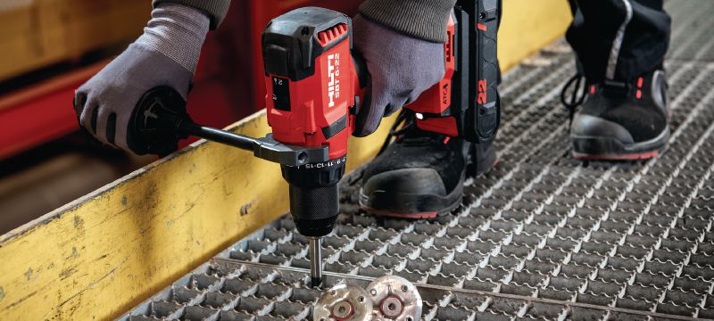 Bild 3 von 5: Gewindebolzen S-BT-GR HL Gewindeschraubbolzen (Edelstahl) für Gitterrost- und Mehrzweckbefestigungen auf Stahl in stark korrosiven Umgebungen. Kompatibel mit Hilti MT Montageschienen Anwendungen 1
