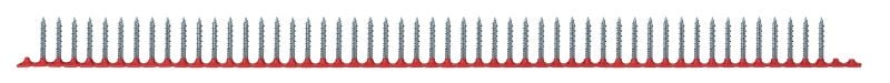 Bild 1 von 3: Hartfaserplattenschrauben (S-Spitze) S-DS 10 Z M Magazinierte Faserplattenschraube (verzinkt) für das Schraubenmagazin SMD 57 – zur Befestigung von Faserplatten auf Holz oder Metall