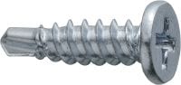 Fassaden-Selbstbohrschrauben S-AD01LHS M Magazinierte Selbstbohrschraube (A2 Edelstahl) ohne Unterlegscheibe für Aluminium-Fassadenbefestigungen (bis 3 mm)