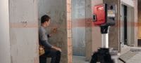 Gehen Sie zu Folie 4 von 5: Lot- und Linienlaser PMC 46 Kombilaser mit 2 Linien und 4 Punkten zum Loten, Nivellieren, Fluchten und Abstecken rechter Winkel mit rotem Laserstrahl Anwendungen 3