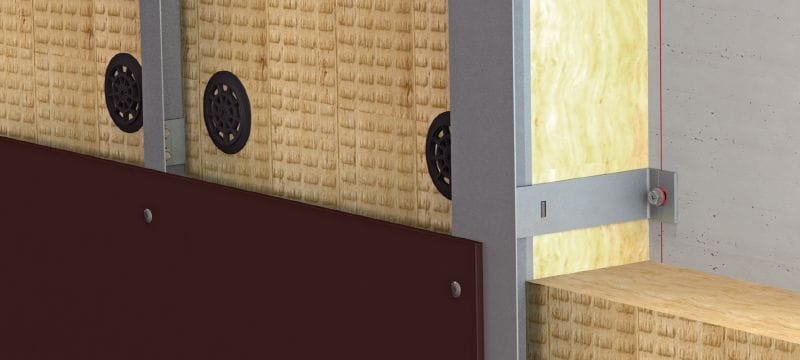 FOX V S Konsole Vielseitige Wandkonsole zur Montage von Unterkonstruktionen für vorgehängte Fassaden Anwendungen 1