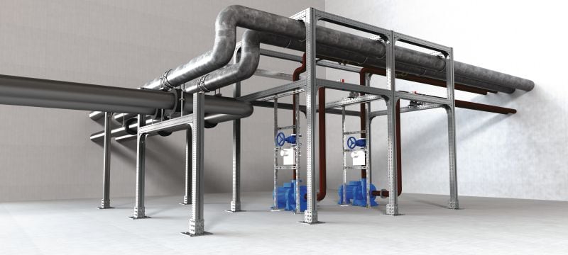 Bild 9 von 11: MT-90H OC Montageträger Montageträger für schwere Anwendungen zur Verwendung mit MT-TFB und MT-THB/MT-HL Komponenten im Aussenbereich Anwendungen 1