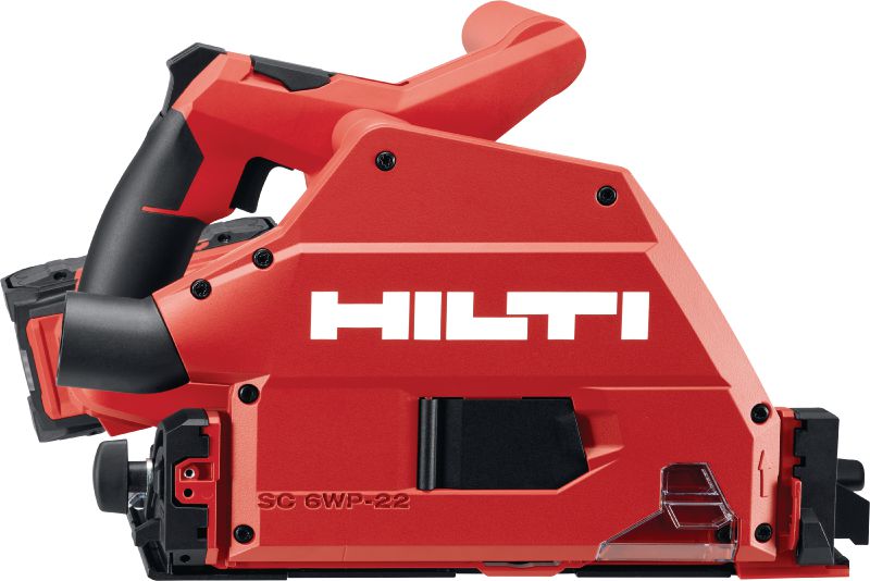 Bild 1 von 5: SC 6WP-22 Akku-Tauchsäge Tauchsäge mit hoher Staubaufnahmerate für saubere und kontrollierte, gerade Präzisionsschnitte in Holz bis 53 mm│2-1/8 Zoll Tiefe in Verbindung mit einer Führungsschiene