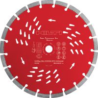 Folie 1 von 2 (selected): SPX Universal-Diamanttrennscheibe Diamanttrennscheibe der höchsten Leistungsklasse mit Equidist Technologie für überlegene Schnittleistung in verschiedenen Untergründen