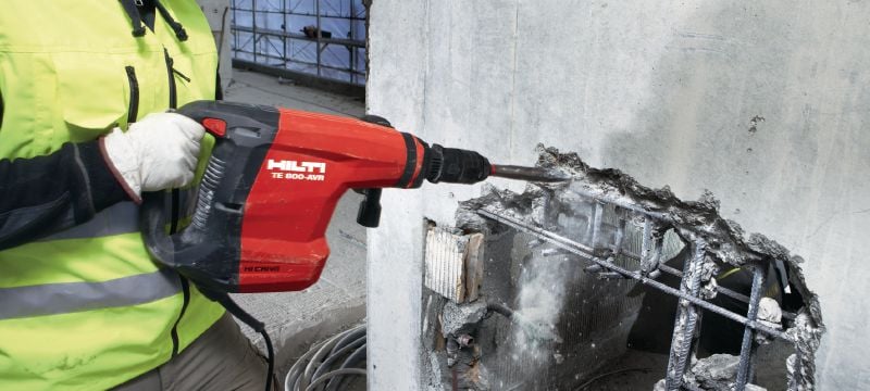 TE 800-AVR Betonabbruchhammer Sehr leistungsstarker Abbruchhammer TE-S für schwere Meißelarbeiten in Beton, mit aktiver Vibrationsreduzierung (AVR) Anwendungen 1
