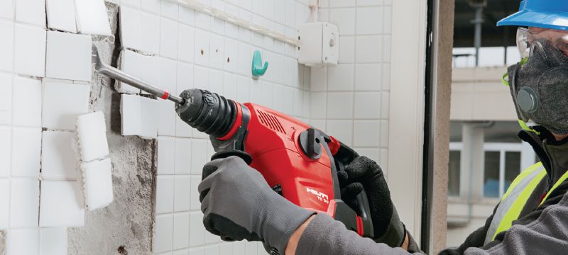 Bohrhammer TE 30-AVR Leistungsstarker Bohrhammer SDS Plus (TE-C) für schwere Bohrarbeiten und Korrekturmeißeln in Beton, mit Aktiver Vibrationsreduktion (AVR) Anwendungen 1