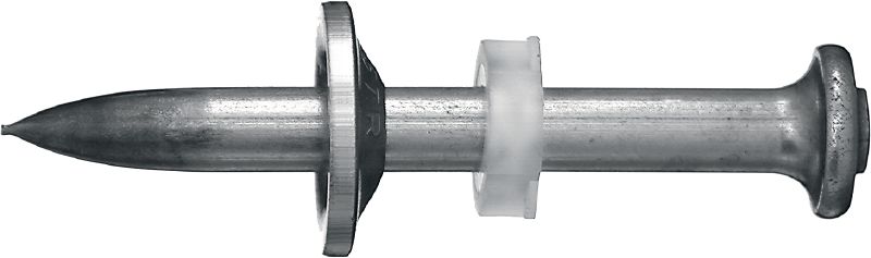 X-CR P8 S Nägel für Stahl/Beton mit Unterlegscheibe Edelstahl-Einzelnagel mit Edelstahlrondelle für Bolzensetzgeräte; für den Einsatz in Stahl und Beton in korrosiven Umgebungen