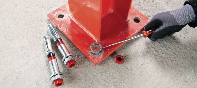 Bild 6 von 7: HSL 4-B Schwerlastdübel / Schwerlastanker Drehmomentkontrollierter Schwerlast-Keilanker (Kohlenstoffstahl) der Ultimate-Leistungsklasse, mit Zulassungen für Beton Anwendungen 1
