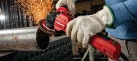 Gehen Sie zu Folie 3 von 7: Winkelschleifer AG 125-20SE Bürstenloser Winkelschleifer 2.000 W mit stufenloser Drehzahlregelung und seitlichem Schalter zum Schneiden und Schleifen in Metall, Beton und Mauerwerk mit Scheiben bis 125 mm Anwendungen 2