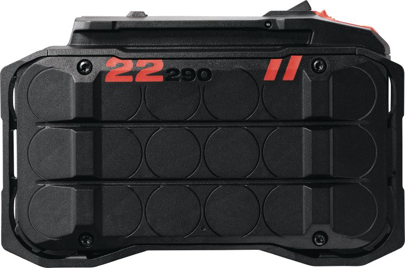 Bild 1 von 1: B 22-290 Nuron-Akku 22-V-Lithium-Ionen-Akku mit der höchsten Kapazität, für maximale Laufzeit von Nuron Elektrowerkzeugen für schwere Belastungen