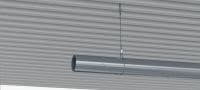 Set: MW-LP L Kabelsicherung mit Drahtseil, Schlaufenende Drahtseil mit Endschlaufe und verstellbarer Sicherung zum Abhängen von Vorrichtungen an geeigneten Gebäudeteilen Anwendungen 3