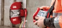 Wandsägeblatt SPX HCL Equidist (60HY: passend für Hilti, Husqvarna® und Tyrolit®) Wandsägeblatt (20 kW) der Ultimate-Leistungsklasse für hohe Geschwindigkeiten und längere Lebensdauer in armiertem Beton (60HY-Aufnahme kompatibel mit Hilti, Husqvarna und Tyrolit® Wandsägen) Anwendungen 2