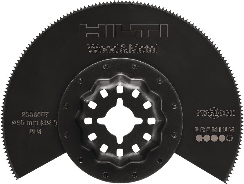 Sägeblatt für das Multitool BIM-segmentiertes Sägeblatt für das oszillierende Multitool, zum Sägen durch Holz mit Nägeln, Kunststoff und Metall