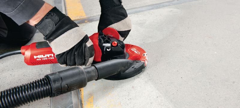 Bild 3 von 6: Winkelschleifer AG 125-13S Leistungsstarker Winkelschleifer 1300 W mit langlebiger Kohlenbürste für Schneid- und Schleifarbeiten mit Scheiben bis 125 mm Durchmesser Anwendungen 1