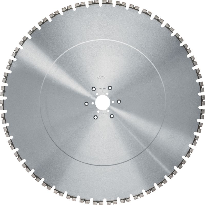 Wandsägeblatt SPX MCS Equidist (60Y: passend für Tyrolit®) Wandsägeblatt (15 kW) der Ultimate-Leistungsklasse für hohe Geschwindigkeiten und längere Lebensdauer in armiertem Beton (60Y-Dorn kompatibel mit Tyrolit® Wandsägen)