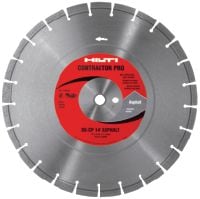 Folie 1 von 2 (selected): SPX Asphalt-Diamantscheibe Diamanttrennscheibe der höchsten Leistungsklasse mit überlegener Schnittleistung in Asphalt