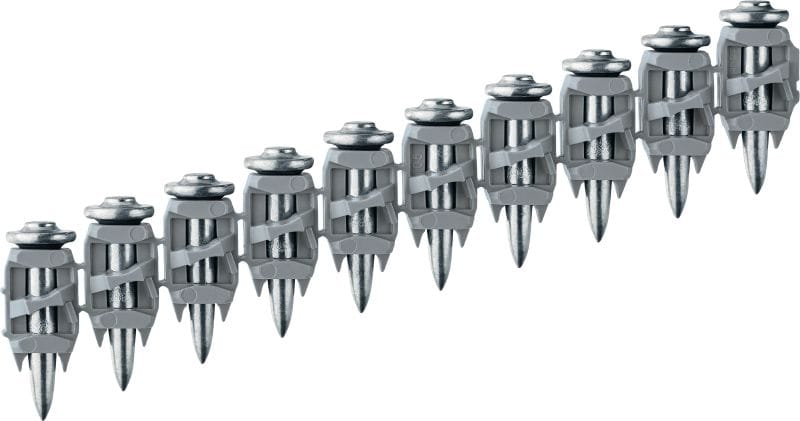 Bild 1 von 1: X-P B4 MX Nägel für Beton (magaziniert) Hochleistungs-Sammelnägel für die Befestigung auf Beton und anderen Untergründen mit dem Akku-Nagler BX 4