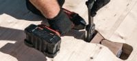 Gehen Sie zu Folie 9 von 10: HTC-P2P Holzbauverbinder Holzverbindersystem zum Ausrichten und Befestigen von Brettsperrholzplatten im Massivholzbau Anwendungen 6