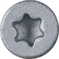 Kwik-Con+ Torx-Schraubanker mit flachem Senkkopf Vielseitiger Hochleistungs-Schraubanker (Kohlenstoffstahl, flacher Torx-Senkkopf) für Beton und Mauerwerk