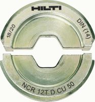 DIN-Kabelpresseinsätze 12T für Kupfer DIN-Pressbacken mit 12 Tonnen Presskraft für Laschen und Verbinder aus Kupfer bis 300 mm²