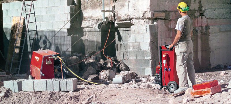 Diamantseil SI SP-M/H, gesintert (Beton) Diamantseil der Premium-Leistungsklasse für ein ausgewogenes Verhältnis zwischen Geschwindigkeit und Lebensdauer in allen Arten von Beton und Gusseisen (Seilsäge 15 bis 30 kW) Anwendungen 1